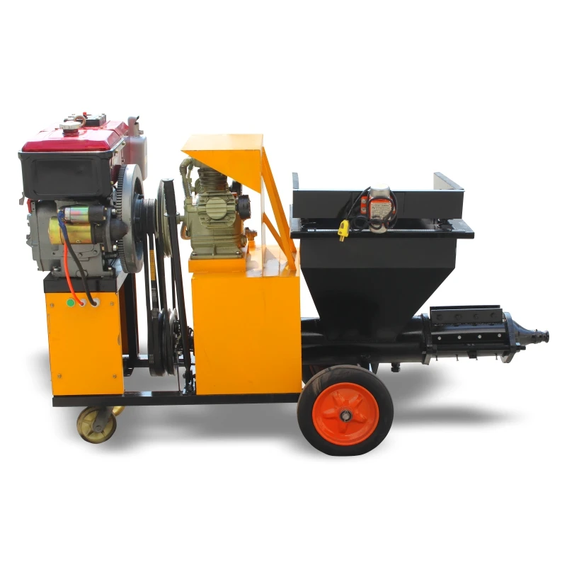 Good Price New Mini Electric Diesel Wall Plastering Cement Mortar Spraying Machine With Pump For Home Use Construction