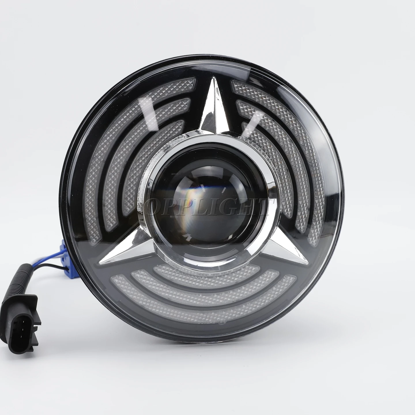 2022 New Led Headlight 7 Inch Hi-Lo Beam Compatible for Jeep Wrangler 1997-2016 Motorcycle Lada Niva Offroad 4x4