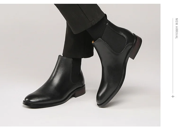 Men wedding suit clothing and shoes 2024 mens chelsea boots leather fashion comfortable evevator platform boots men