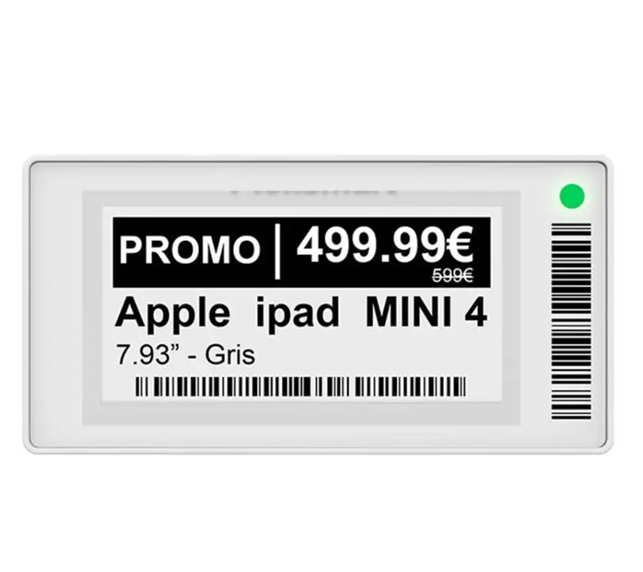 Eink Screen Price Tag Price Display Shelf Label Andriod APP Control Update Multiple Sizes Multiple Language
