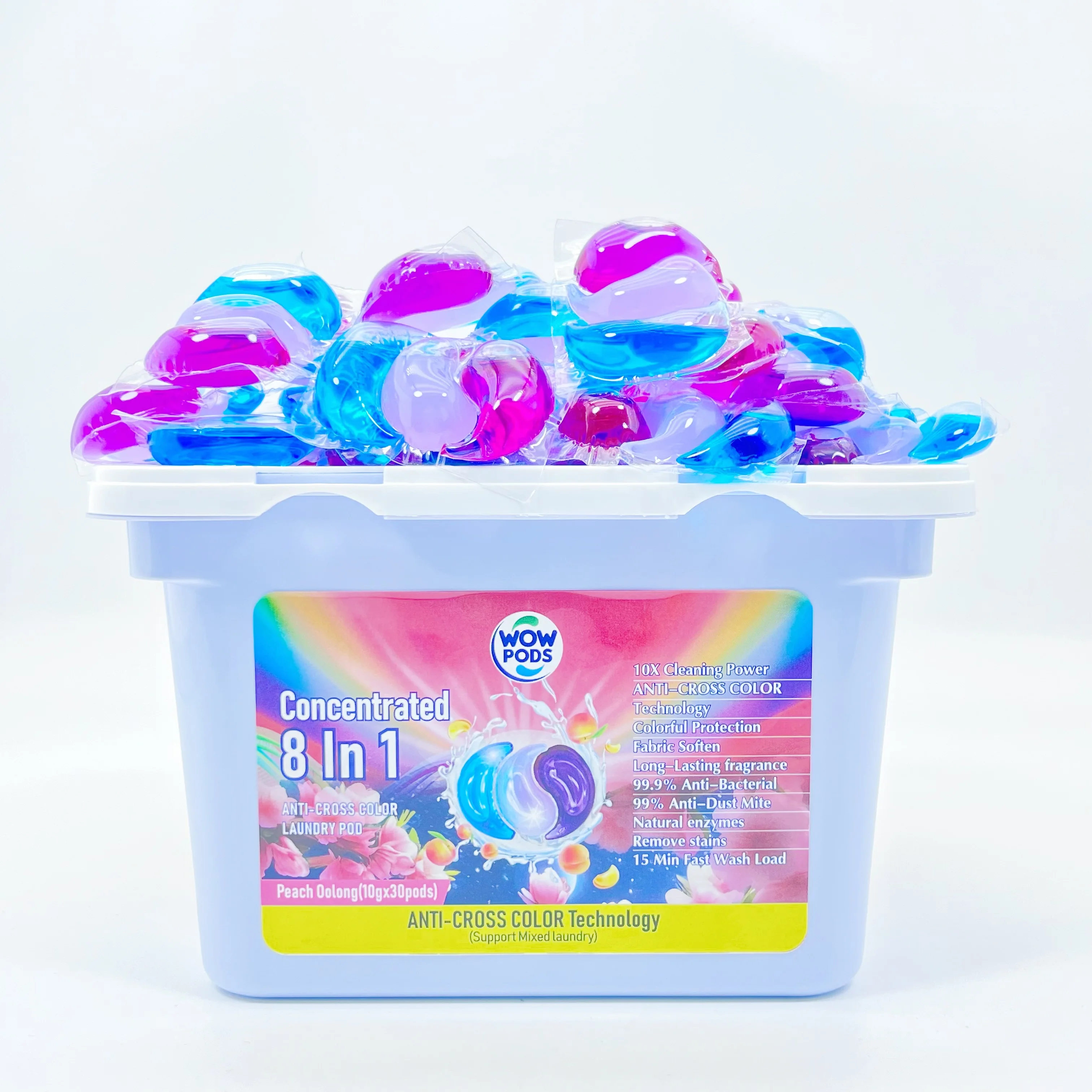 3 chamber 10g wholesale laundry detergent Washing Machine Capsules Liquid Laundry detergent Pods