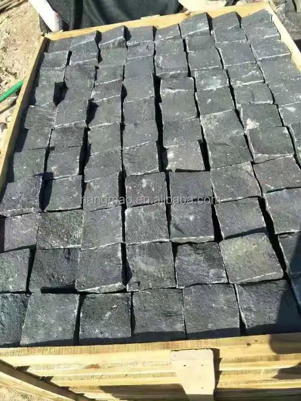 Chinese Cheap Road Nature Black Basalt  Pavers Outdoor