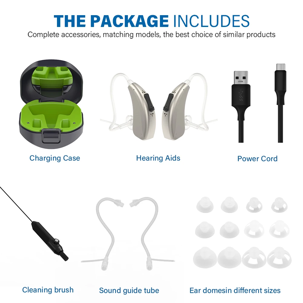 Soroya good price list BTE rechargeable amplifier hearing aids for seniors sale deaf people