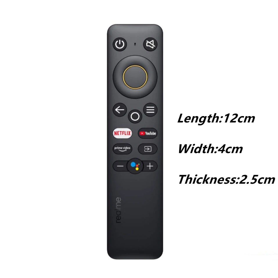 New Android Remote Control for Realme All-in-one Smart LED TV with YouTube, Netflix, Video & Google Assistant