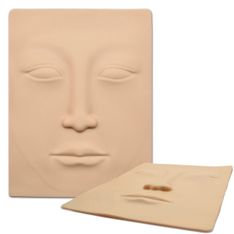 Silicone Eyebrow Lip Permanent Makeup Practice Skin Full Face Latex Microblading Tattoo Practice Synthetic Skin