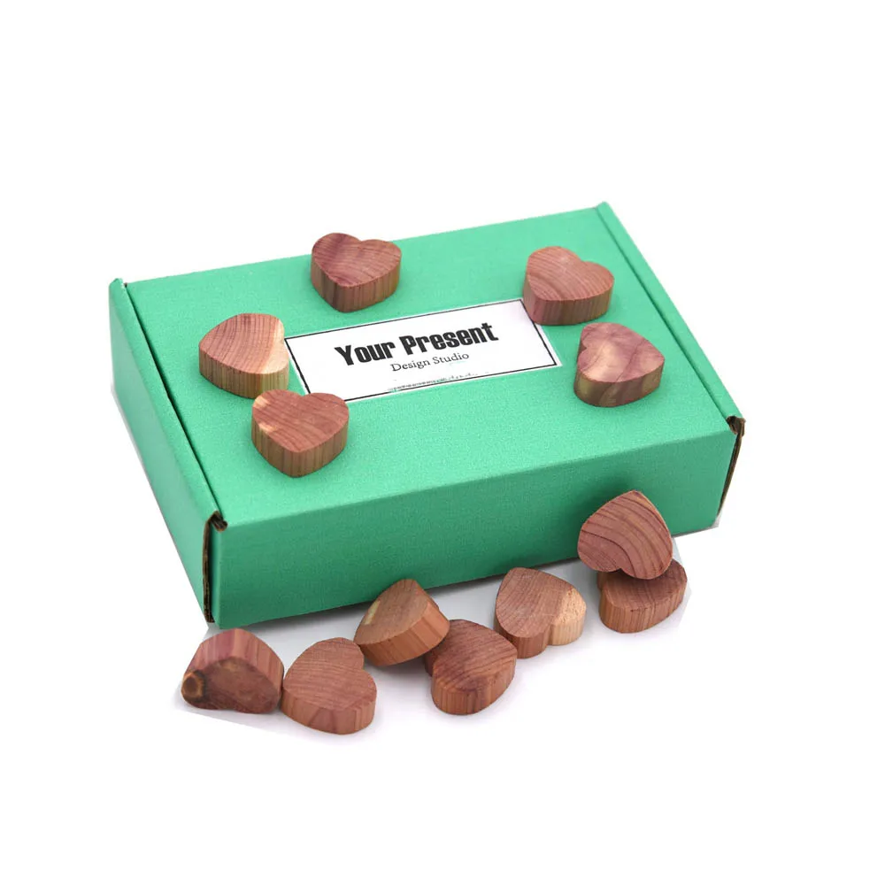 New Quality Factory Cheap Best Design Sachet Aromatic Heart Shape Cedar Block