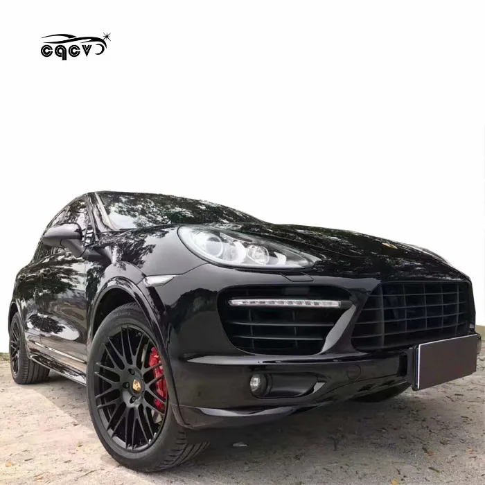 Plastic material turbo body kit for Porsche cayenne 958 front bumper rear diffuser for porsche cayenne 958 facelift