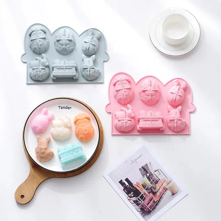 Maisons Easter Gift Bakeware Cake Pop Molds for Party 3D Non-stick Food Grade Silicone Baking Mold