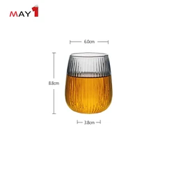 Factory supply custom Heat resistant high borosilicate glass coffee cup