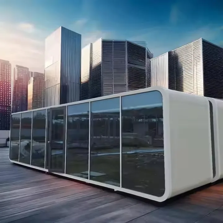 Rising Customized Design 20Ft Prefabricated High-end Villa Expandable Container House Prefab Portable Mobile Home With Kitchen
