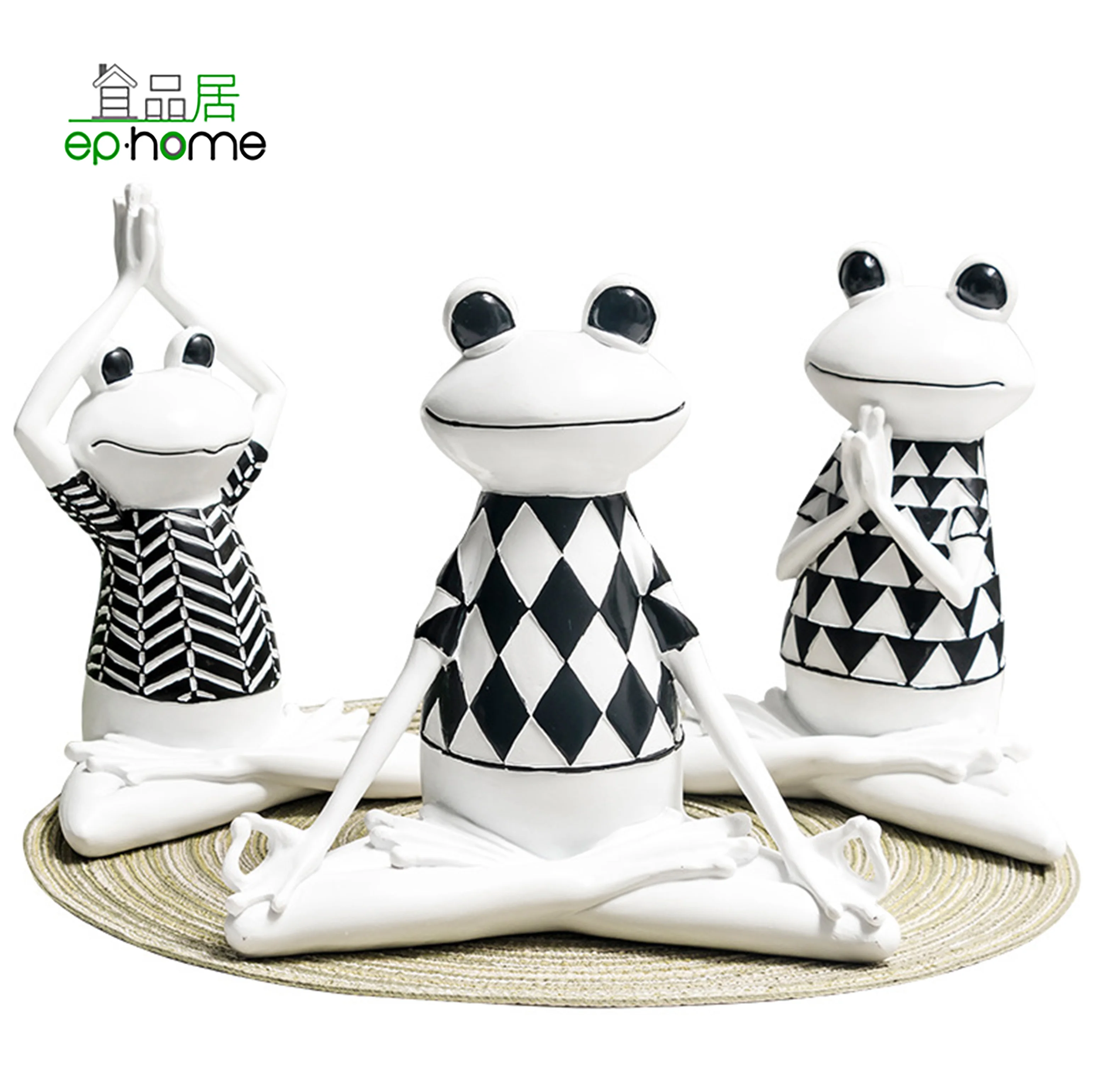 Statues Sculpture Sculptures Office,Table and Desktop Decor Sculpture Decorative Object for Home Art Collection Office,Yoga Frog