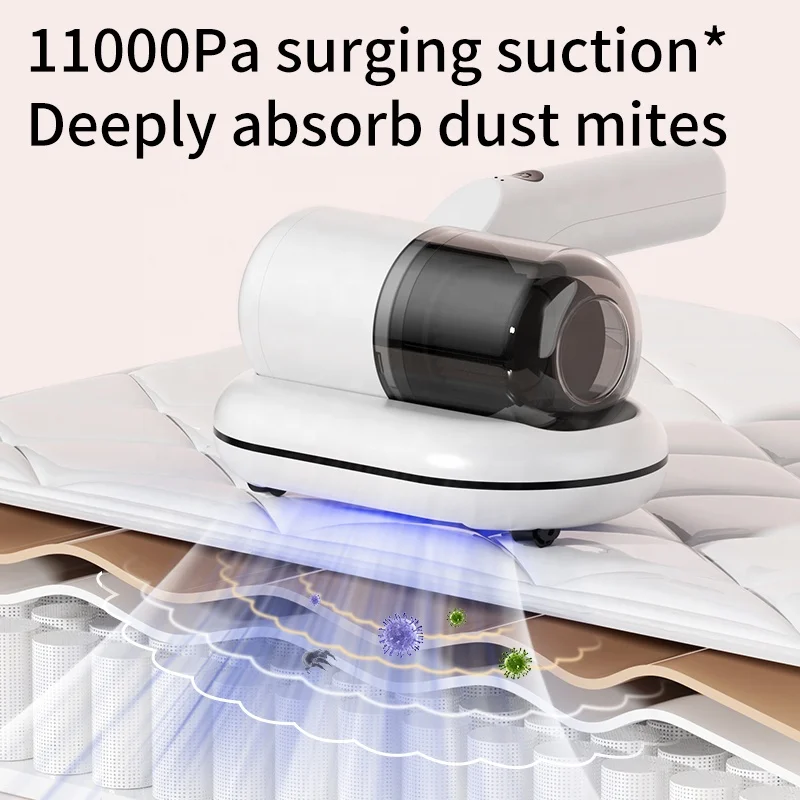 Newly Home Used Wireless Vacuum UV Strong Suction Mattress Cleaner Fabric Handheld Dust Mite Vacuum Cleaner