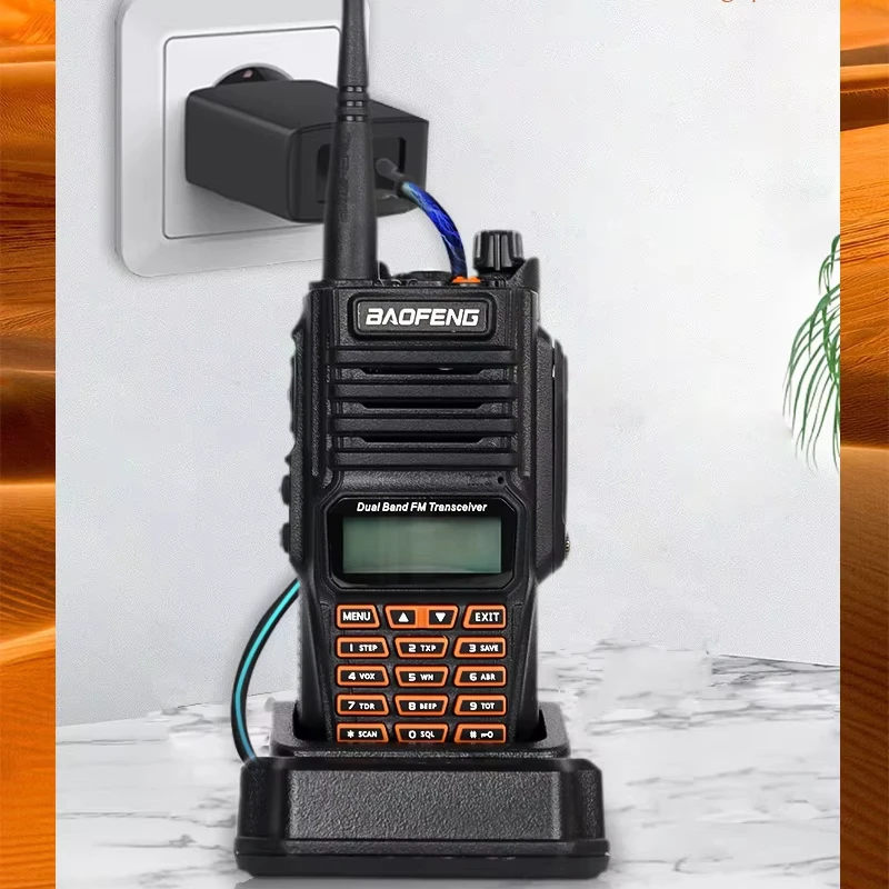 Рация дальнего действия черная 8 Вт портативная радио 2800 мАч VHF 400/470 МГц UHF 130/174 для рации приемник Waki Taki