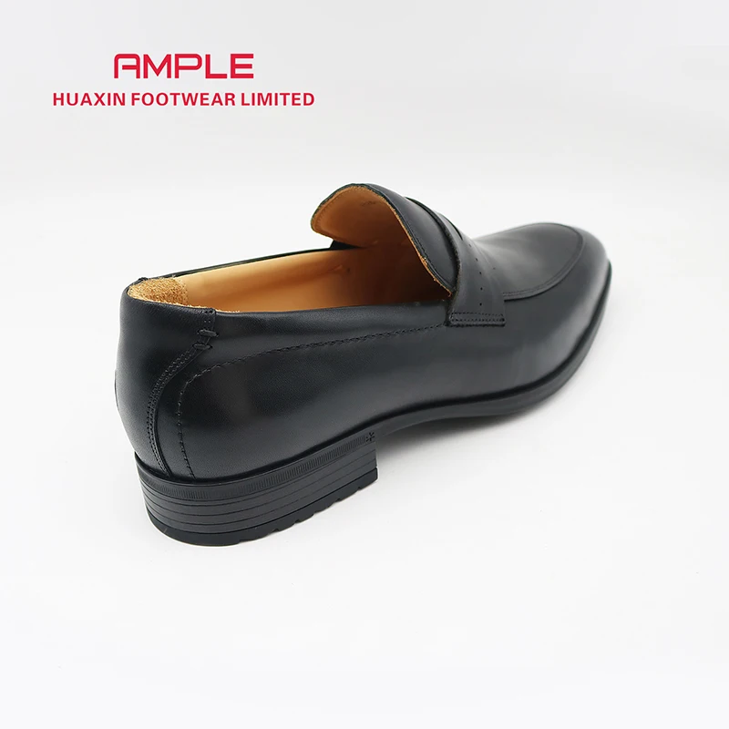 Hot Sale Genuine Leather Office Shoes Casual Formal Black Loafers Dress Shoes For Men