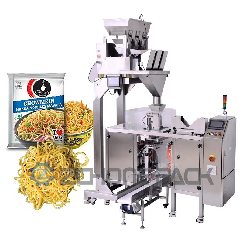 packing rice cake weigher fresh noodles premade bag packing machine automatic doypack pouch noodle packing machine