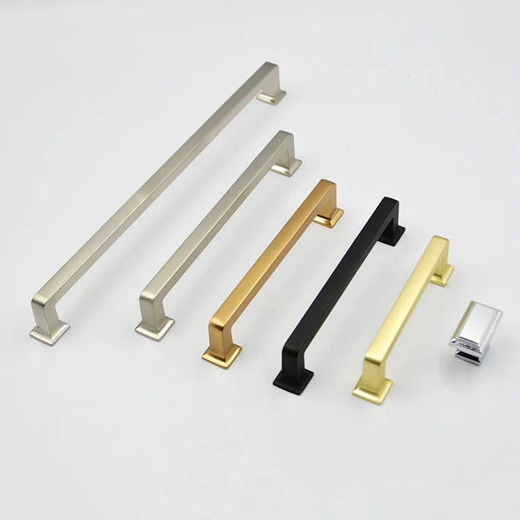 HIWELL Wholesale Solid Bedroom Furniture Drawer Pull Handles Simple Kitchen Cabinet and Knob