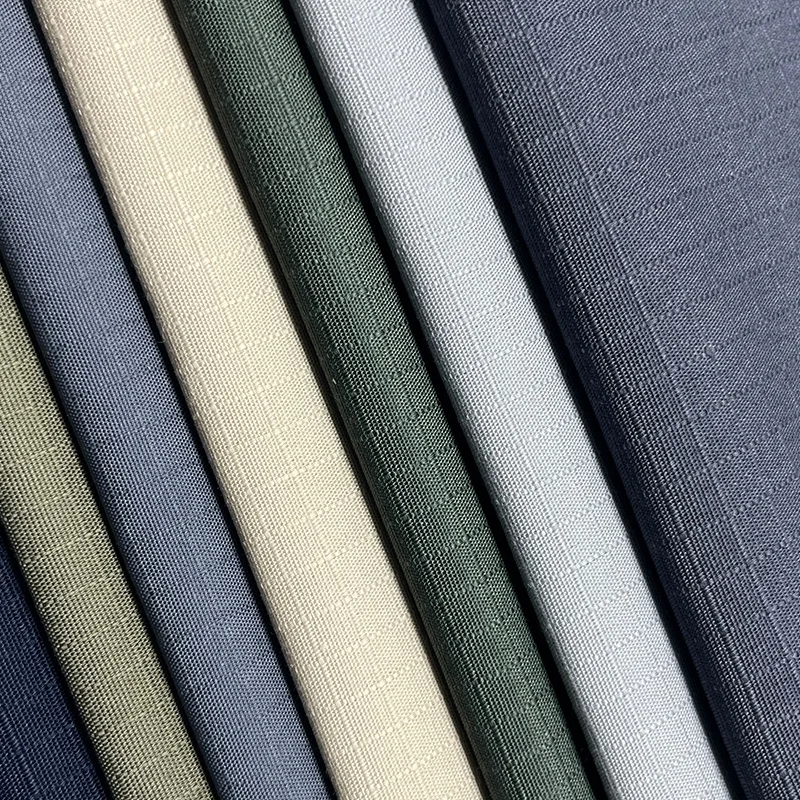 Textile fabric manufacturer wholesale solid dyed woven TC polyester/cotton security guard uniforms plain ribstop ripstop fabrics