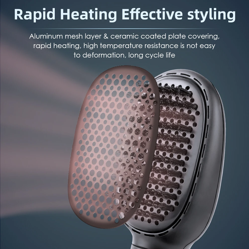 3 in 1 Hot Air Brush Hair Straightener Curling Brush High speed 1200 W One Step Hair Dryer Brush Hair Hot Comb