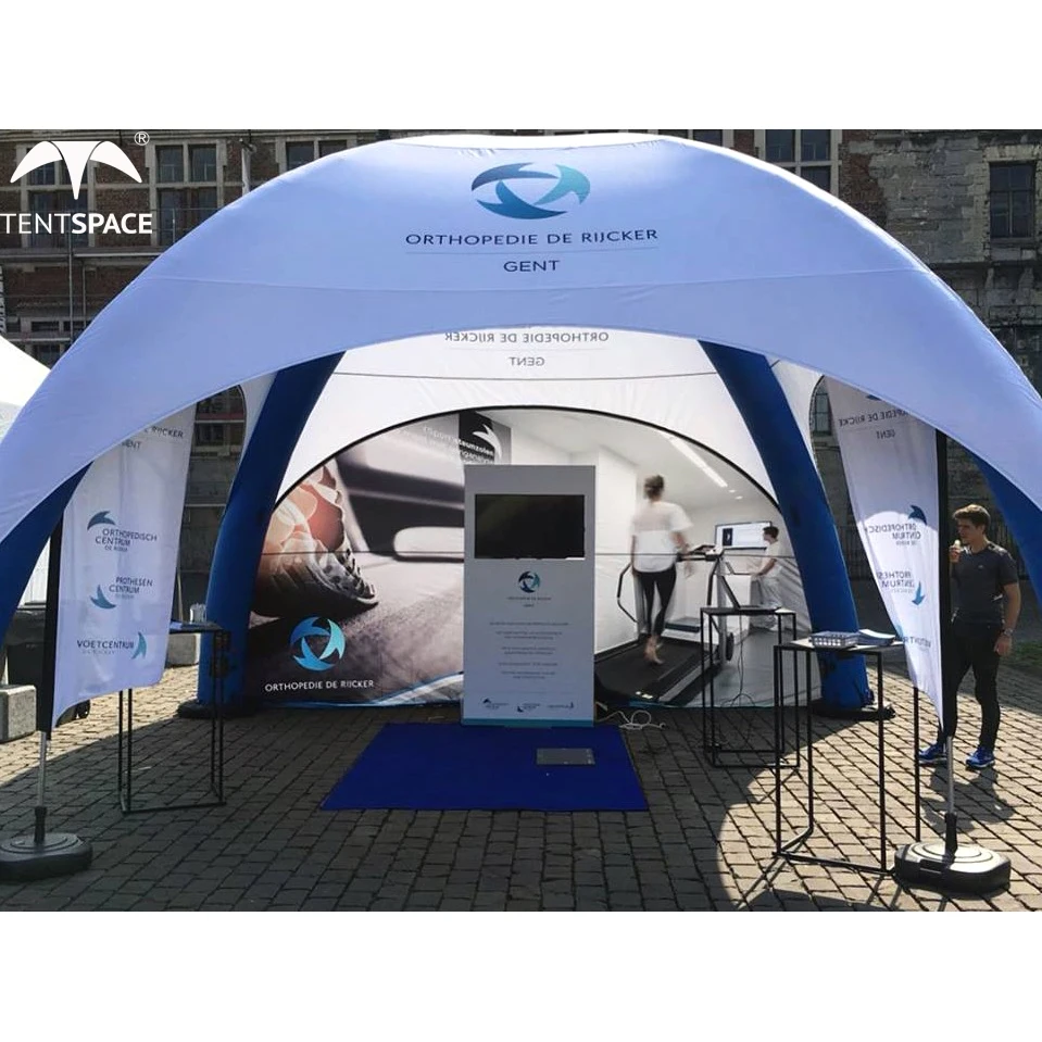 Factory hot sale water proof custom inflatable tent branded trade show air tent X spider air dome for outdoor commercial events