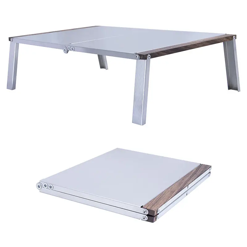 Manufacturers Wholesale Outdoor Portable Stainless Steel Folding Table Multi-purpose Picnic Barbecue Table