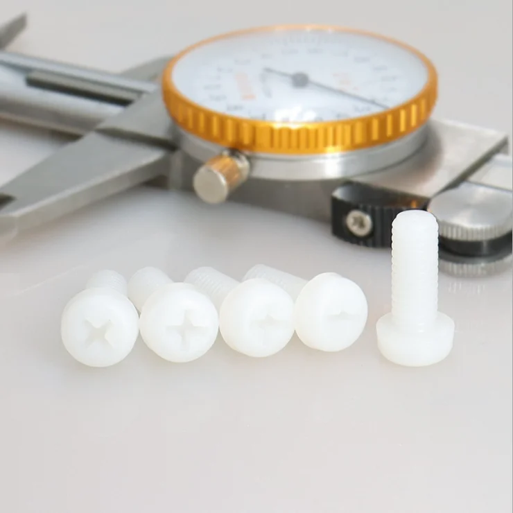 Nylon Screws Phillips Round Head Machine Screws PA66 Pan Head Plastic Screws and Bolts