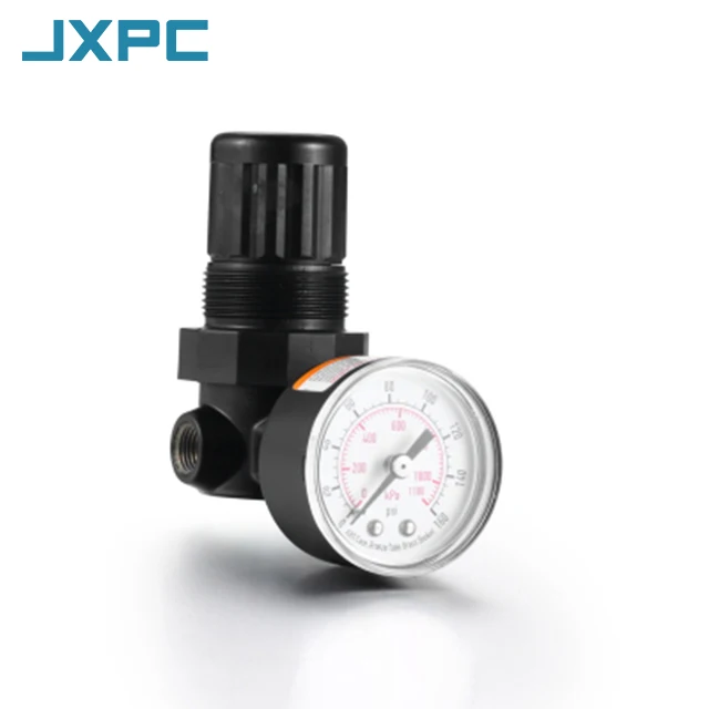 1/8 inch 1/4 inch NPT Air Regulator, 14 cfm Rated Flow, 20 bar Max. Pressure