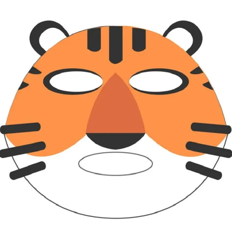Dry Sheet Mask Skin Care Animal Tiger Facial Sheet Mask Beauty Korea Panda Printed Animal Facial Mask