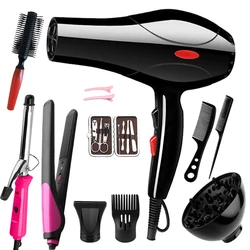 wholesale hairdressing kit 5 in 1 hair dryer and straightener 2400w electronic blow hair dryer set