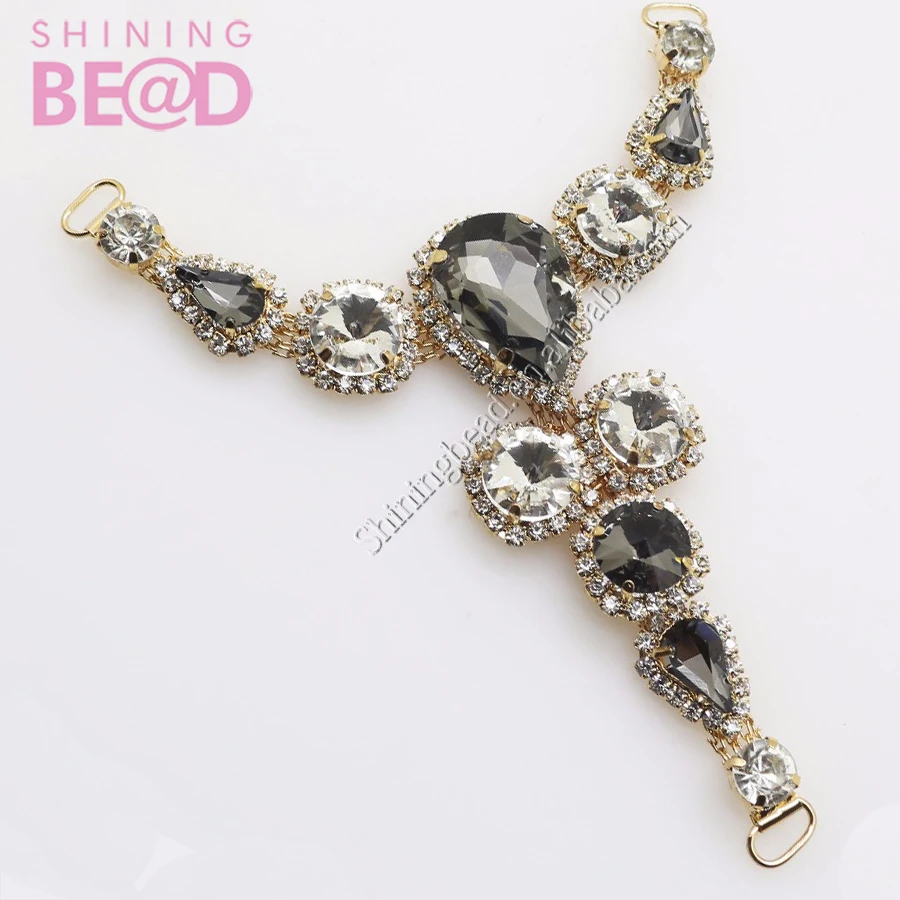 Rhinestone Connector For Swimming Wear Bikini Connector Headband Connector Shoe Buckle