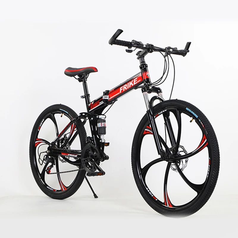 FRIKE 26/27.5 High-carbon steel folding bike mountain bike folded 21/24/27speed