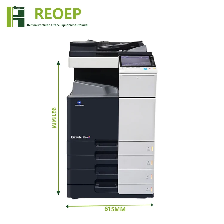 REOEP Used PhotoCopier Machine bizhub 224 284 364 454 554 654 754 for Konica Minolta Printer