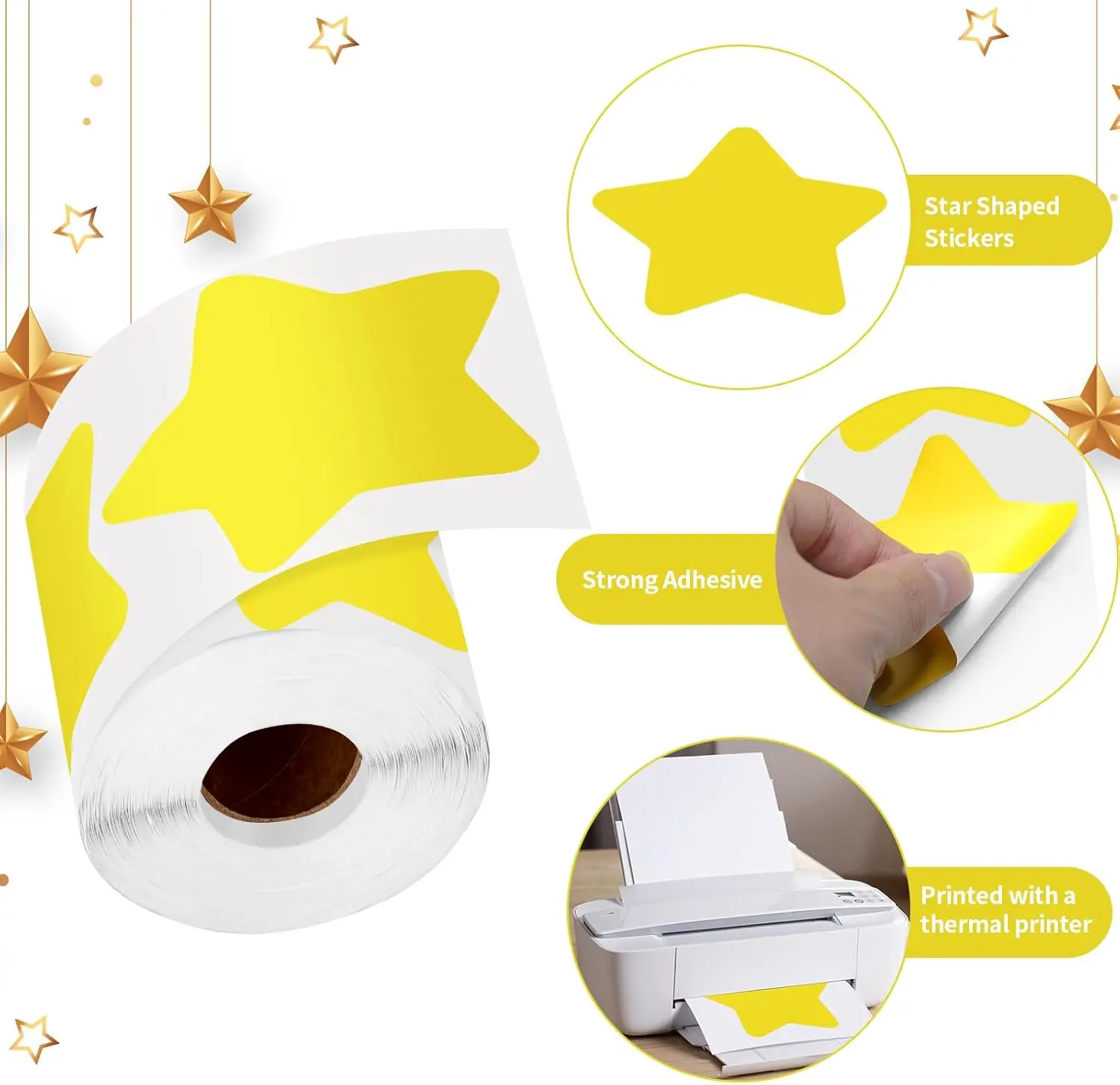 Direct Thermal Paper Label Shipping Label Printer 4x6 Self Adhesive Label Paper Jumbo Roll