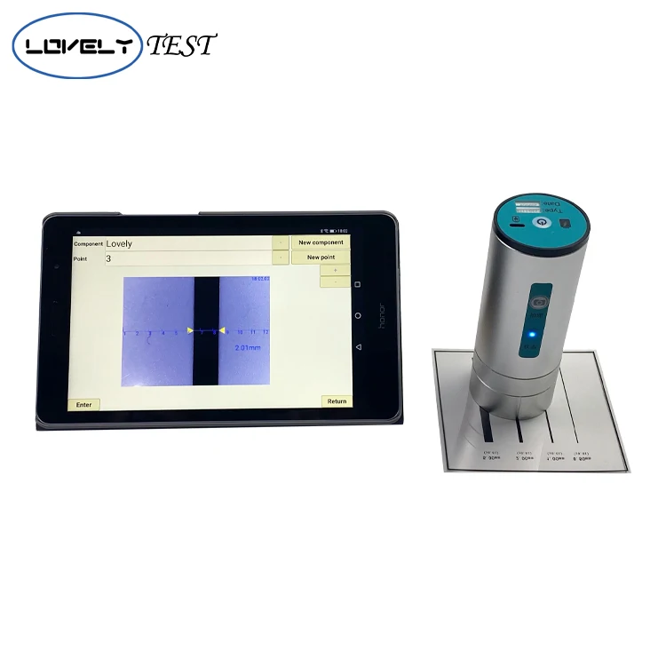 Concrete Wireless crack width gauge with color screen display