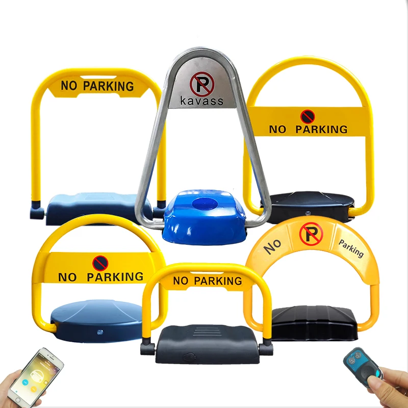 Factory Outlet Intelegent Yellow Electric Personal lockable Automatic Blue tooth Mobile Phone Control Car Barrier Parking Lock