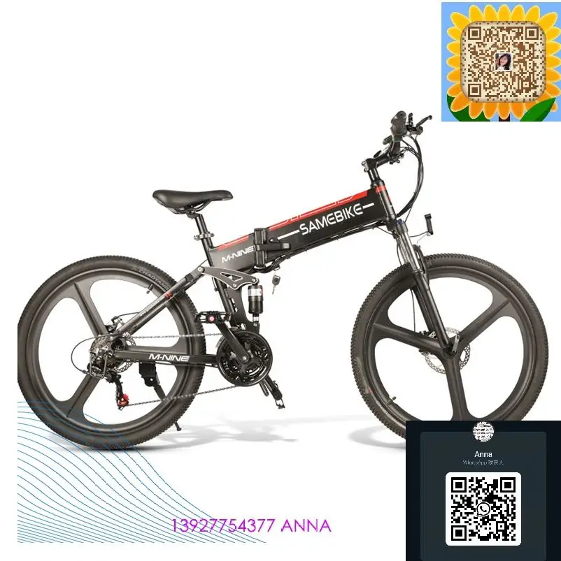 26 inch Moped Electric Bicycle Fashion Europe 48v 350w Motorcycle Folding Motor ebike Frame Power Li-ion Battery Electric Bike