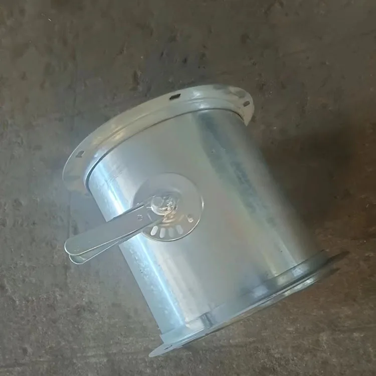 Manufacturer Wholesale Manual Control Ventilation Duct Galvanized Butterfly Valve