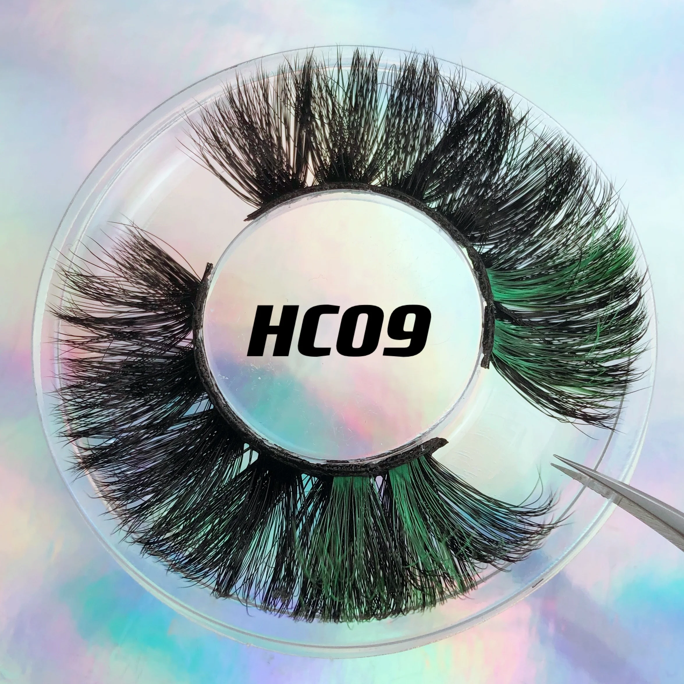 2022 New Styles Factory Faux Mink Strip lashes Wholesale Luxury Fluffy Black Cotton Band False Mink Color Eyelashes