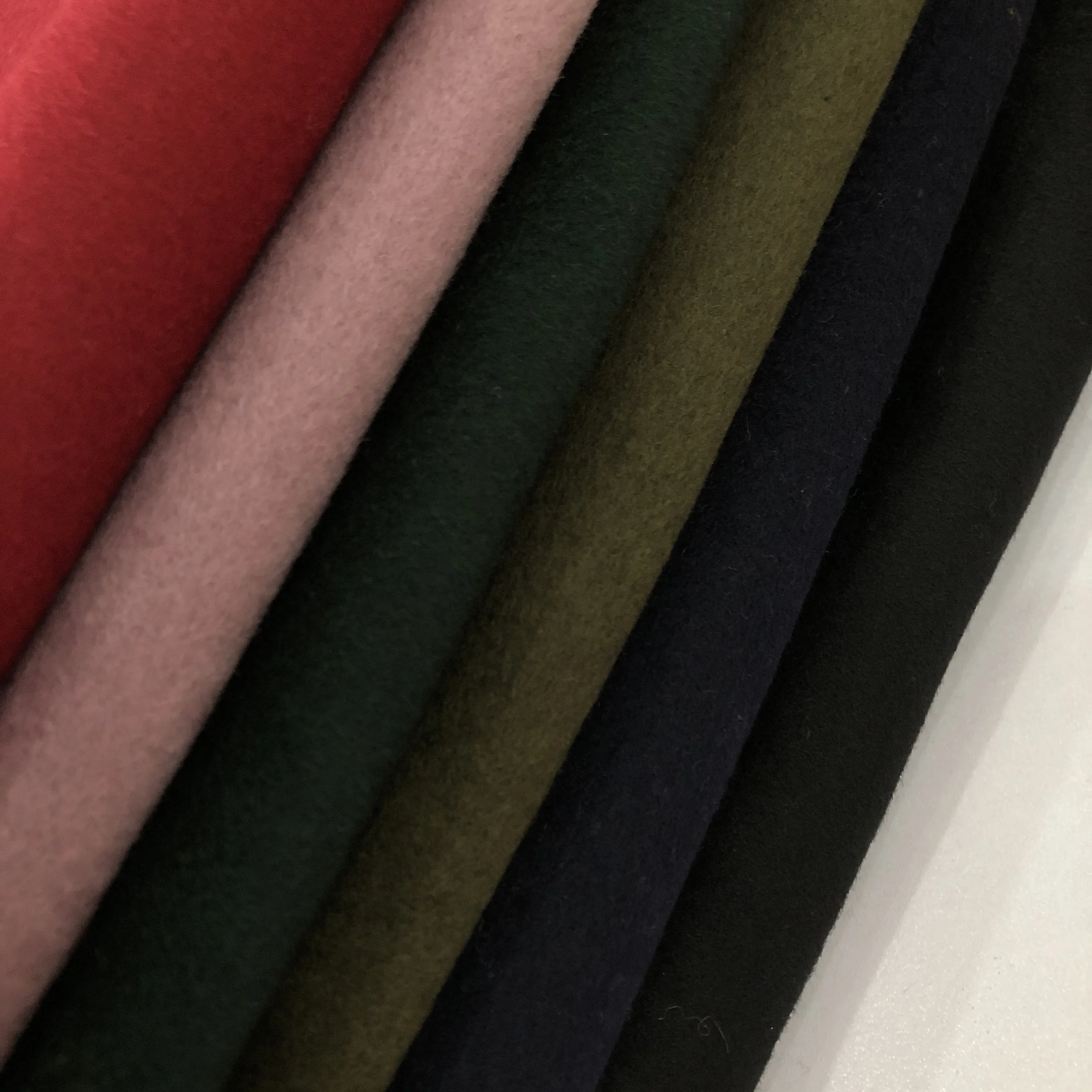 720g/m 480gsm 50% wool 40% polyester woolen cloth fabric plain coating Single sided wool fabric