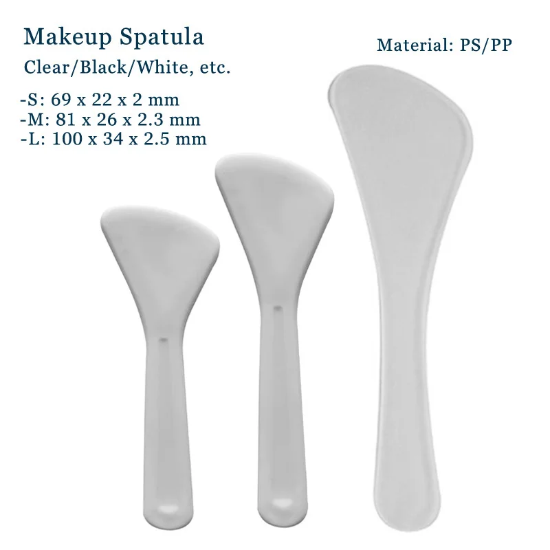 Disposable Makeup Cream Spatula Cosmetic Spade with Multiple Sizes from 2 inches to 5 inches