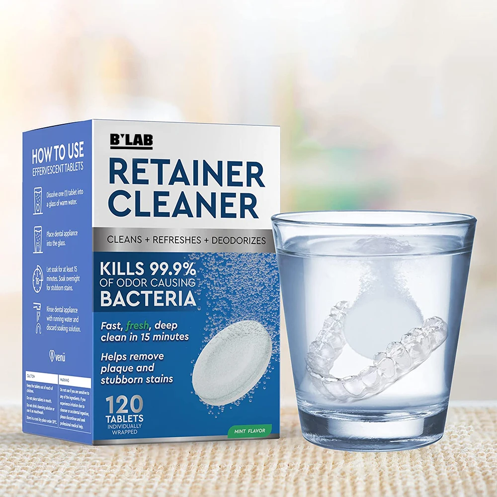 Фирменная торговая марка высокое качество стоматологический фиксатор очиститель таблетка для чистки зубных протезов отбеливания