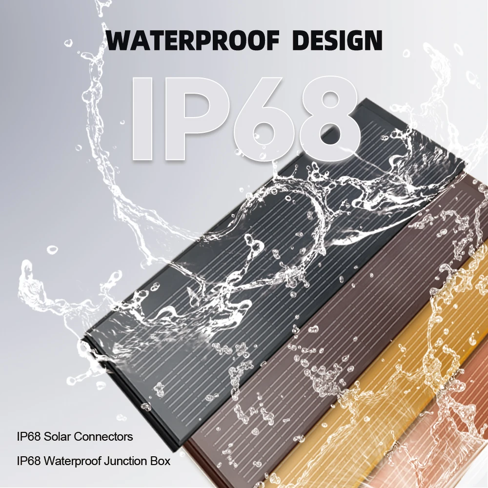 RIXIN 123W solar decorative roof tile solar roof tiles supplier photovoltaic slate solar roof tile