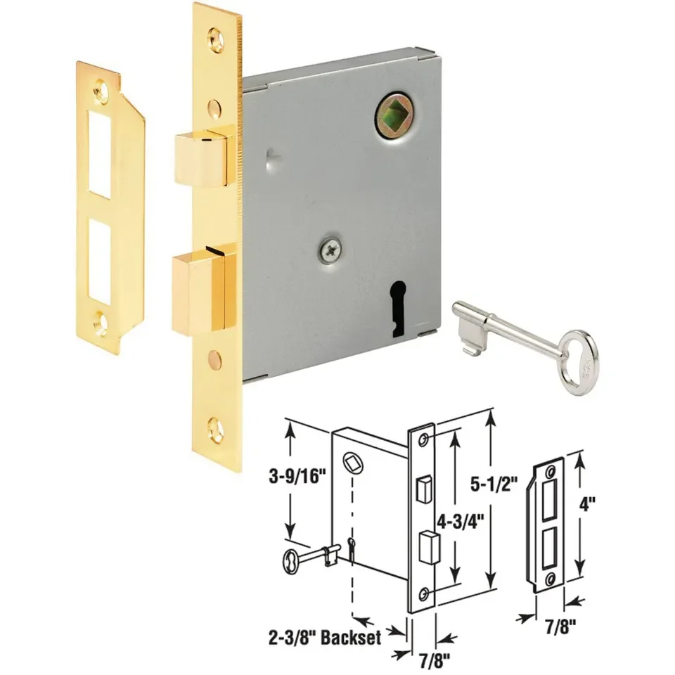Stainless Steel Lockset Residential  Mortise Door Lockset for Entry