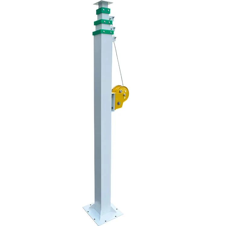 3-meter hand-operated lifting mast and manual winch for communication tower monitoring and lighting are on sale