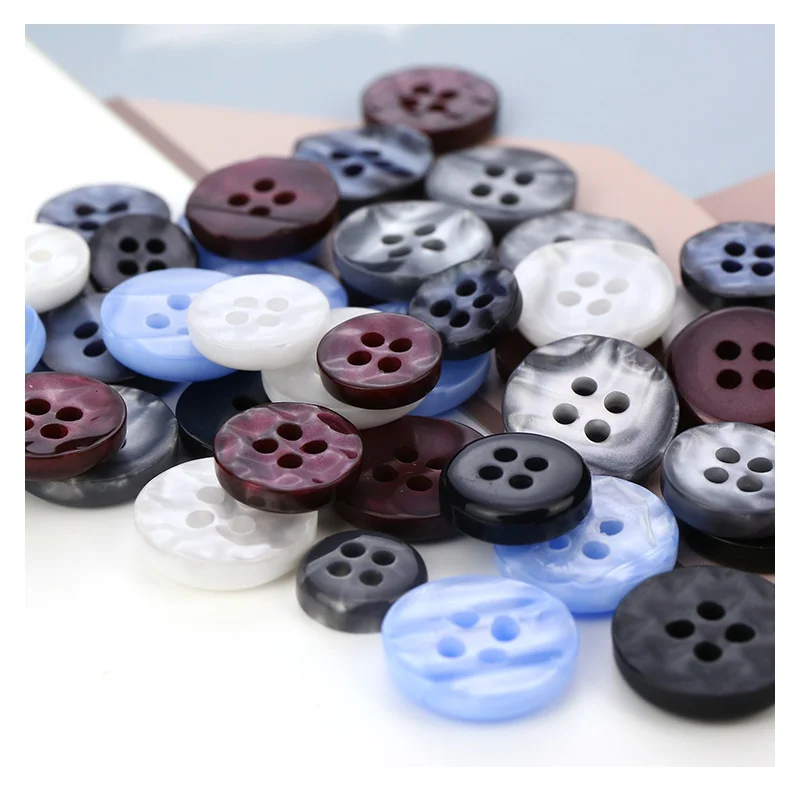 Wholesale 4 hole round colorful laser craft sewing pearl shell shirt buttons oeko-tex standard for shirt
