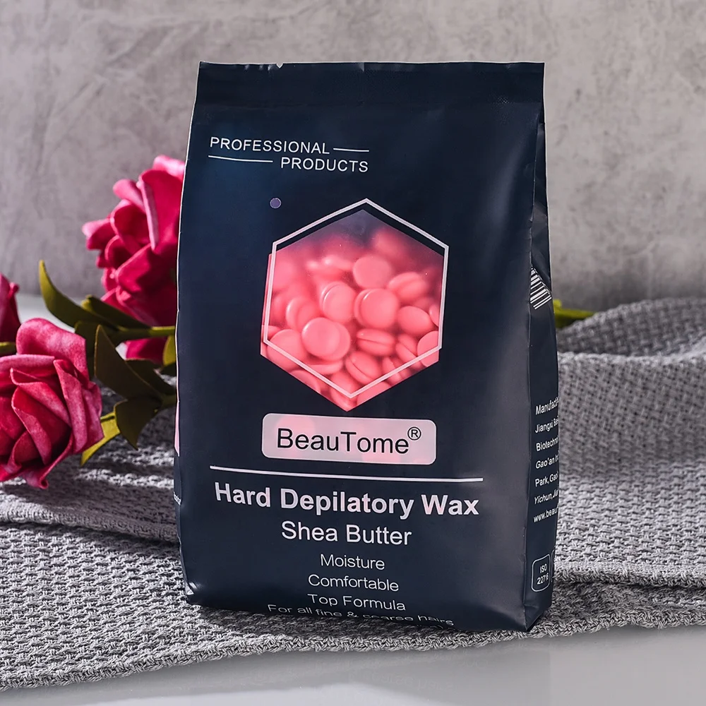  BeautoMe | 300 г профессиональная безболезненная 150 Золотая Органическая полоса восковая бусина горячие твердые восковые