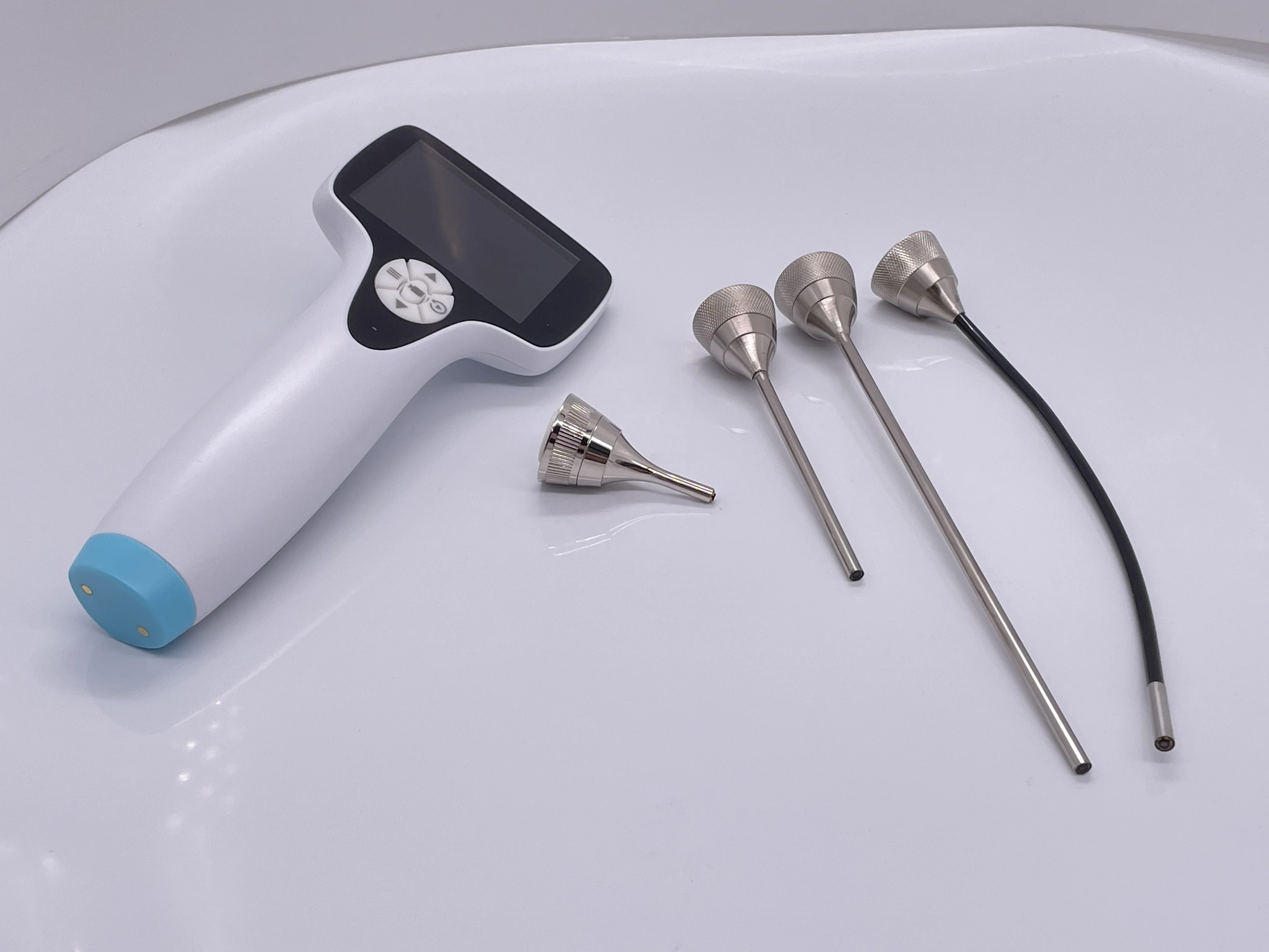 BESDATA Diagnostic Set Rigid Otoscope Reusable Medical ENT Endoscope Video Otoscope for Clinical Use