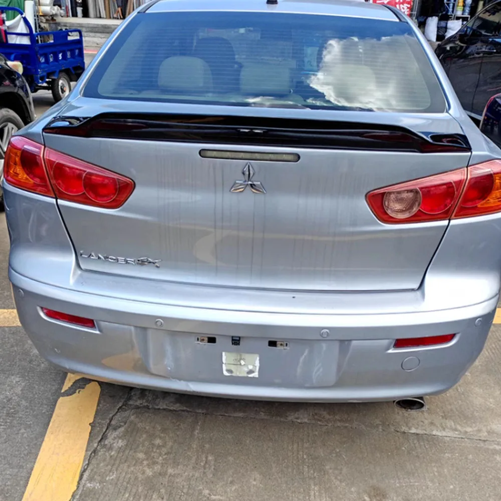 Carbon Color Spoiler For Mitsubishi Lancer EX High Quality ABS Material R Style Rear Wing Spoiler 2013-2018
