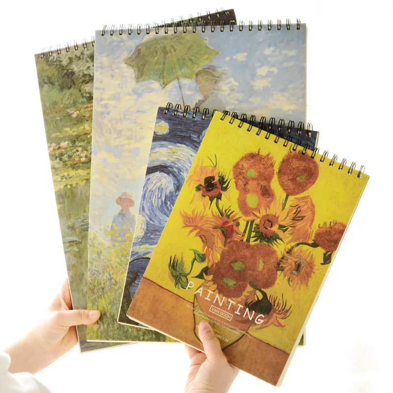 Landscape High Quality Drawing Spiral Notebook Custom A4 Paper Sketch Book