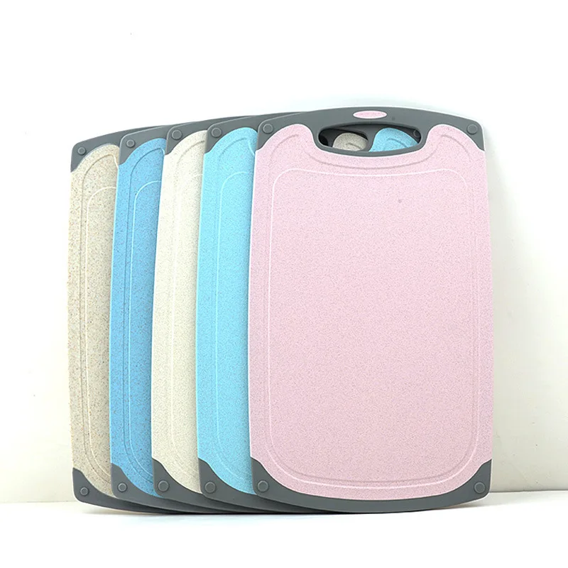 High Quality Kitchen Cookware Round Corner Plastic Cutting Chopping Board