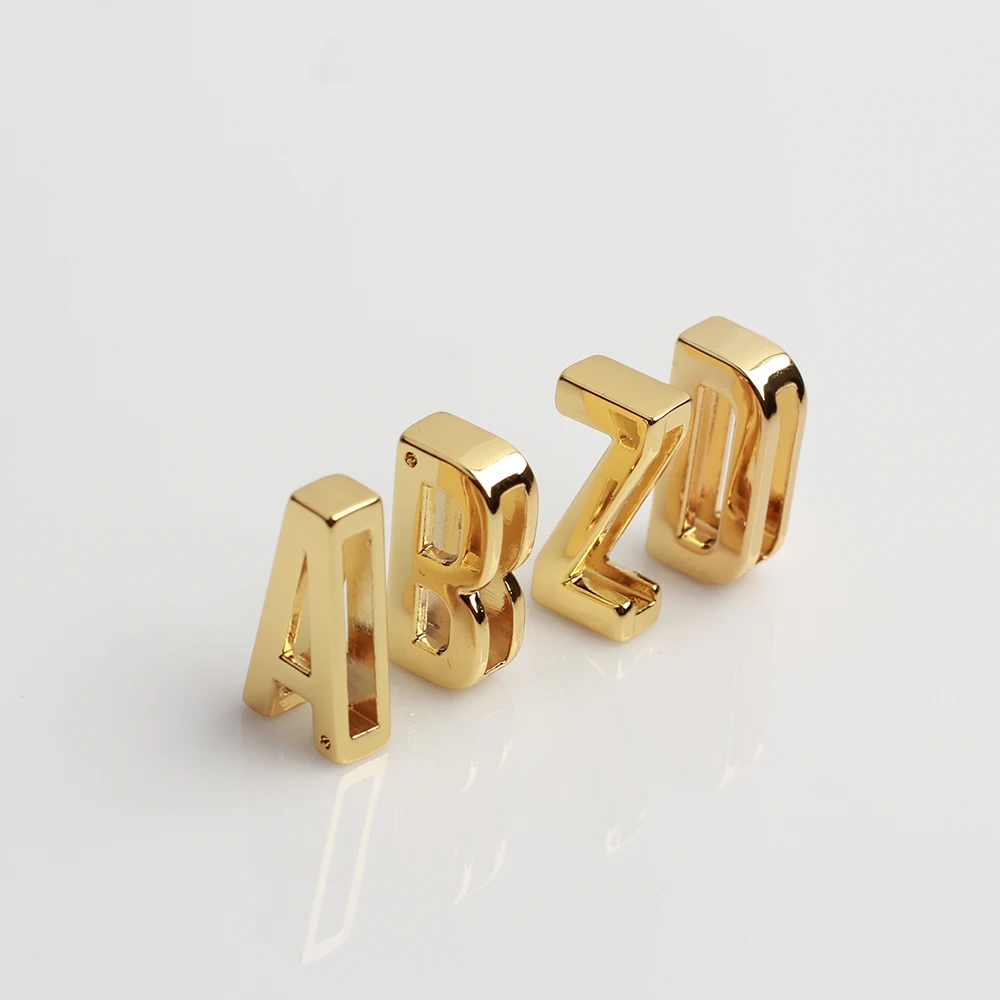 DIY High Quality Factory Price Pet Collar Accessories Full English Alphabetical Metal English Alphabet Letter